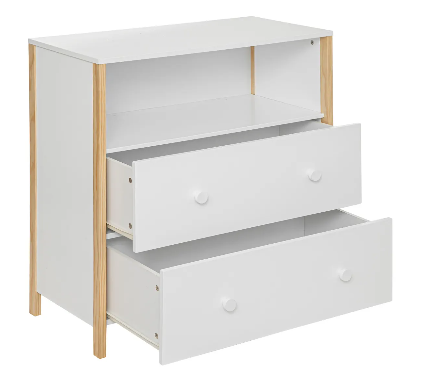 Comodă pentru copii Atmosphere Kima, MDF, Alb