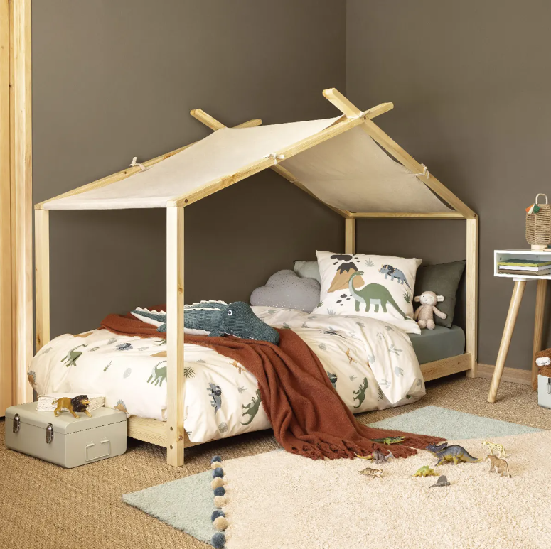 Pat pentru copii Montessori Atmosphera Ilan, 90x190 cm