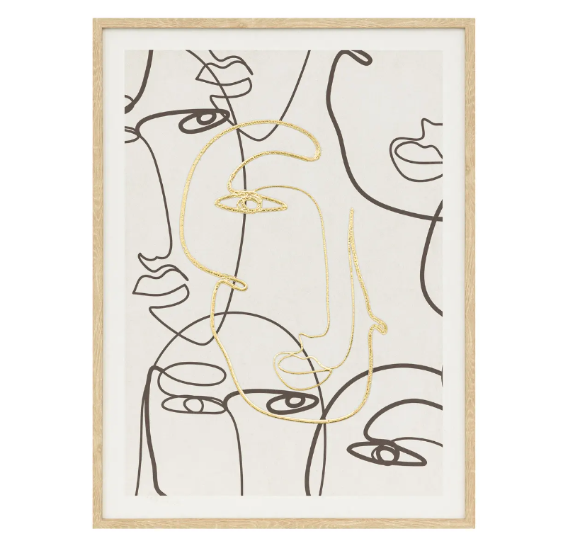 Pictură atmosferă Coralie, 45x60 cm