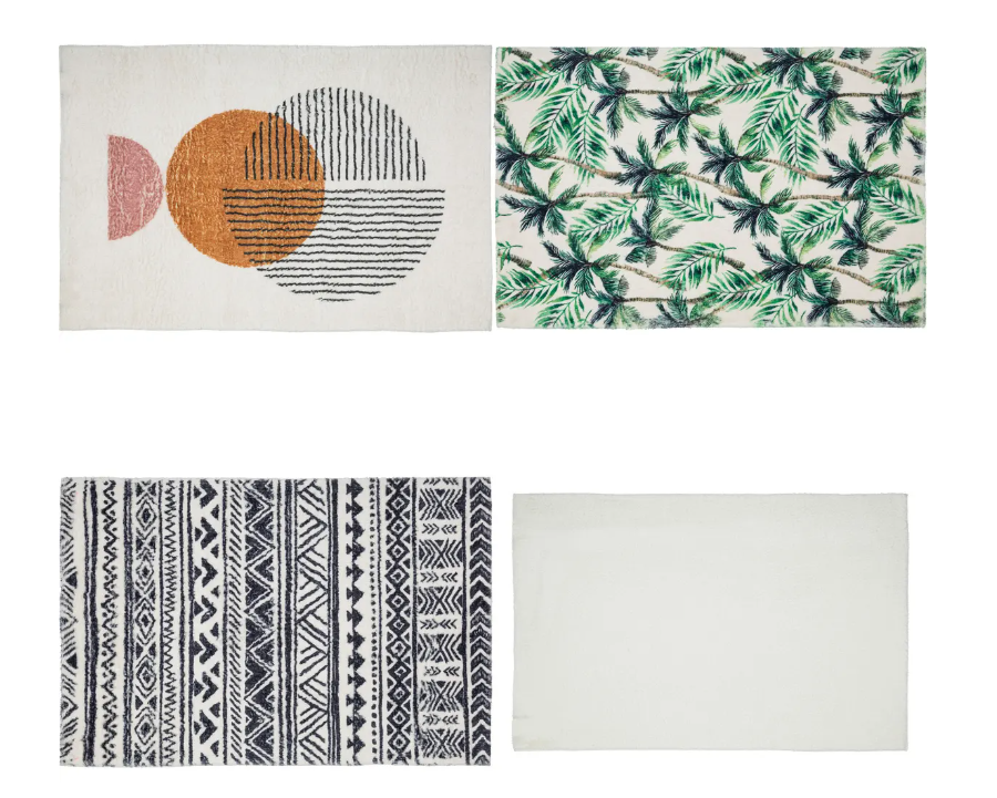 Covor Atmosphere Soft imitație de lemn, 60x90 cm