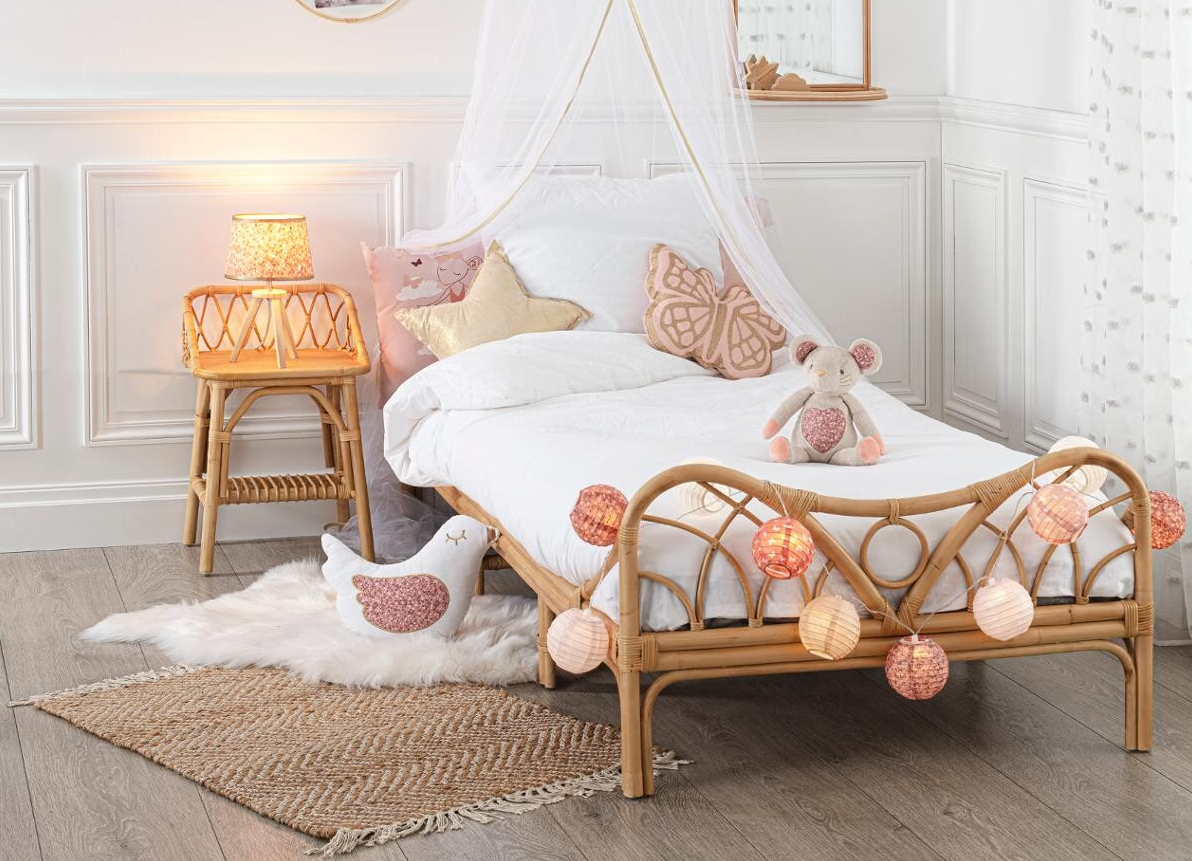 Noptieră pentru copii Atmosphera, ratan, 56 cm