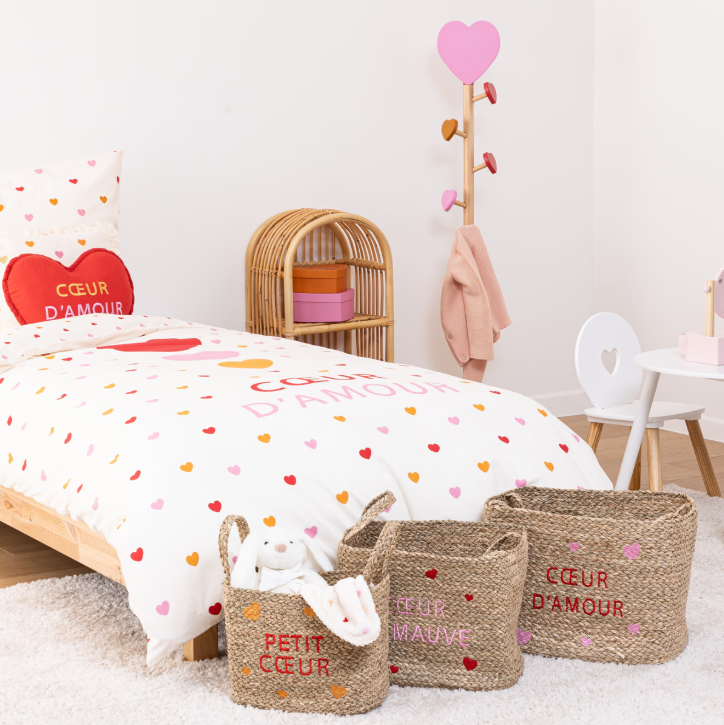 Set de coșuri de depozitare pentru copii Atmosphera Love, 3 buc.