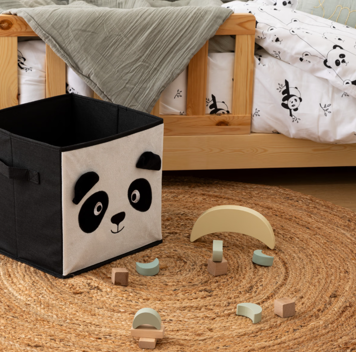 Cutie de depozitare pentru copii Panda, 29x29 cm