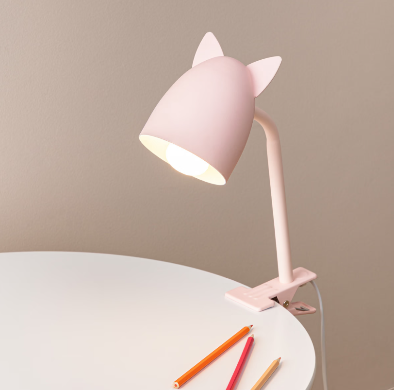 Lampă de noapte pentru copii cu prindere Atmosphera Silly, roz, 43 cm