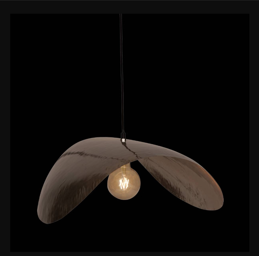 Lampă suspendată Atmosphera Arlo, 76 cm, argintie