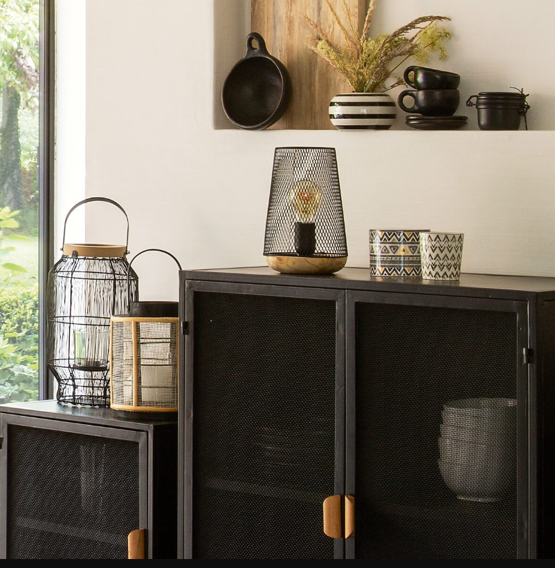 Lampă de masă atmosferă Zely, 24 cm, lemn