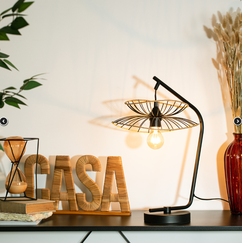 Lampă de masă atmosferă Alara, 50 cm, Metal