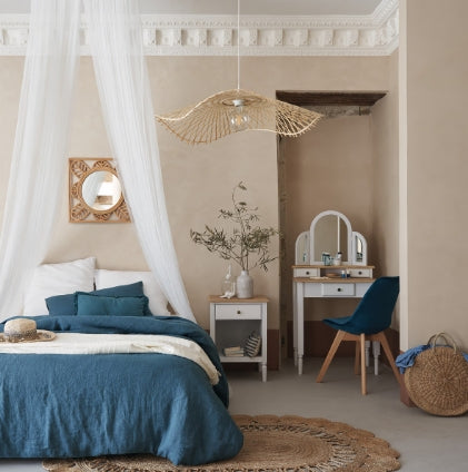 Lampă suspendată Atmosphere Tess, 75 cm, bambus