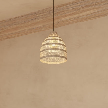 Lampă suspendată Atmosphera cu vedere la mare, 45 cm, stuf