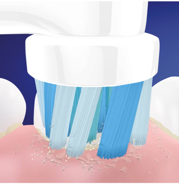 Periuță de dinți electrică Oral-B Vitality Pro D103+Kids D100 3+, Frozen, Gri și Albastru