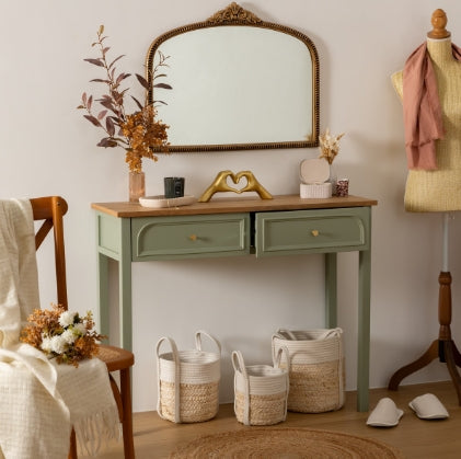 Masă consolă Atmosphera Mohea, 100 cm, MDF, Verde