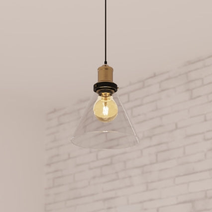 Lampă suspendată Atmosphera Alak, 18 cm, sticlă