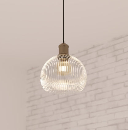 Lampă suspendată Atmosphera Laye, 20 cm, sticlă