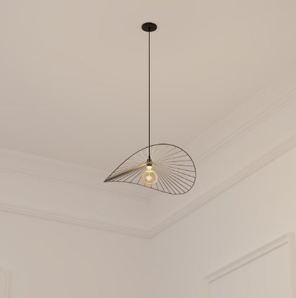 Lampă suspendată Atmosphera Adelia, 58 cm, metal negru