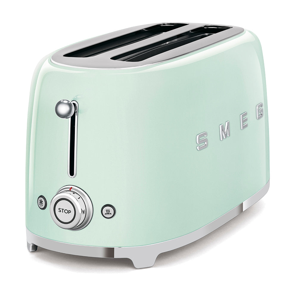 Prăjitor de pâine SMEG TSF02PGEU, 1500W 2 felii, 6 niveluri de prăjire/ Verde pastel