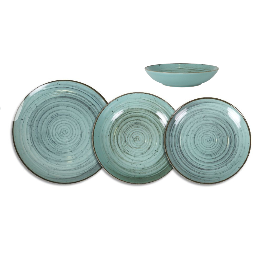 Set de masă LA MEDITERRANEA Mino, 12 bucăți, Porțelan