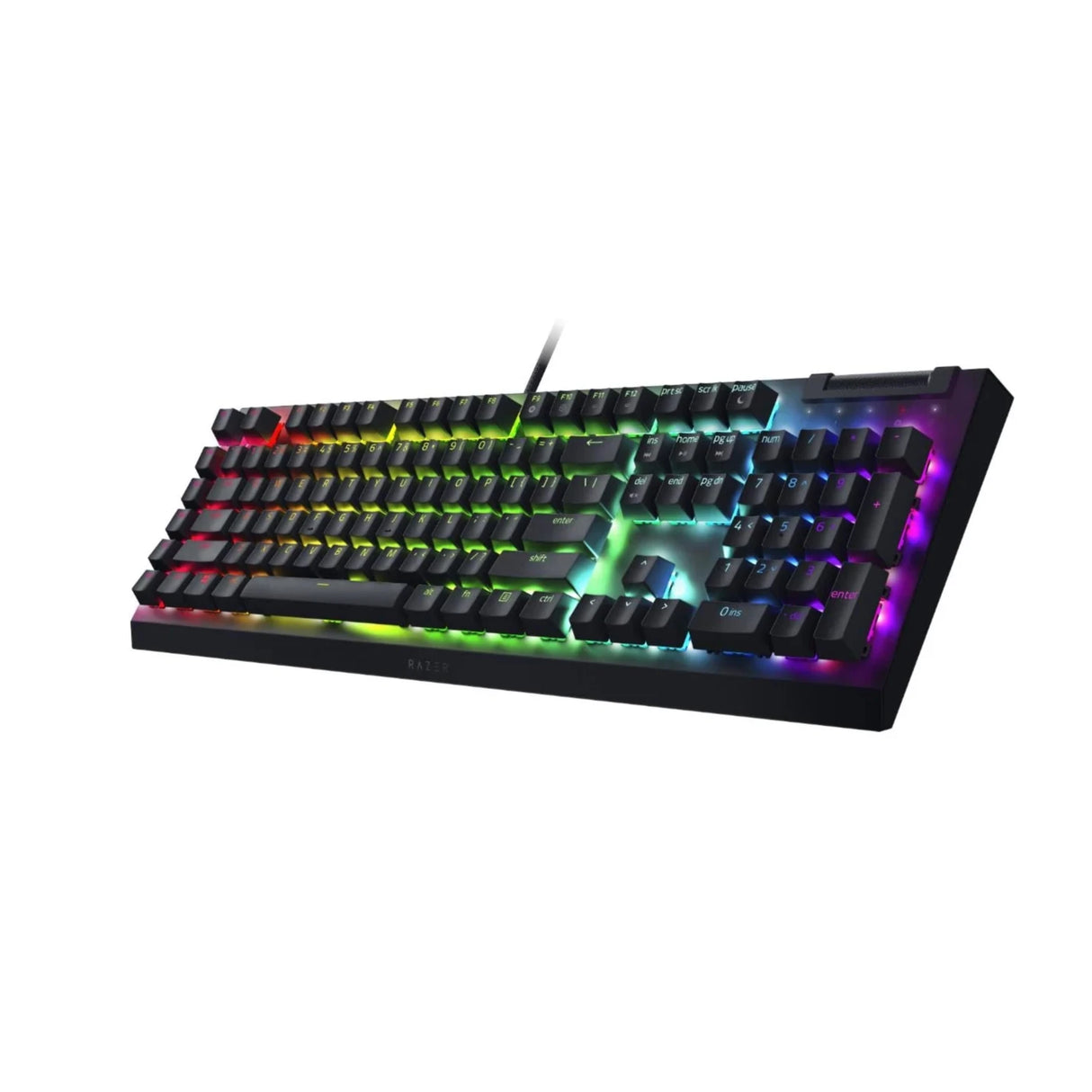 Tastatură de gaming BlackWidow V4 X, switch-uri optice galbene, neagră