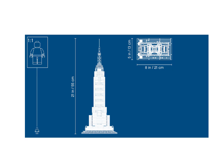 LEGO® Architecture - Empire State Building 21046, 1767 piese