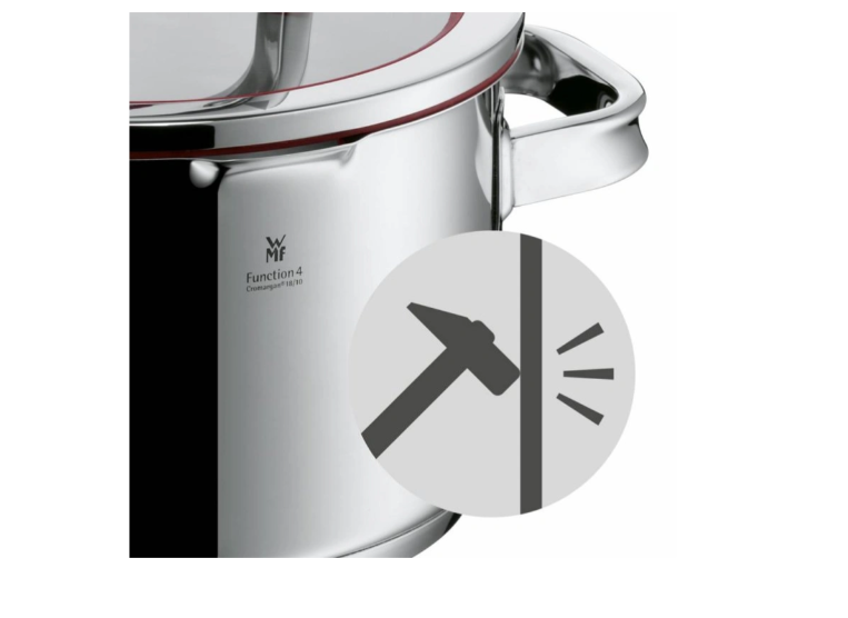 Set de cratițe WMF cu capac, inox, 9 piese