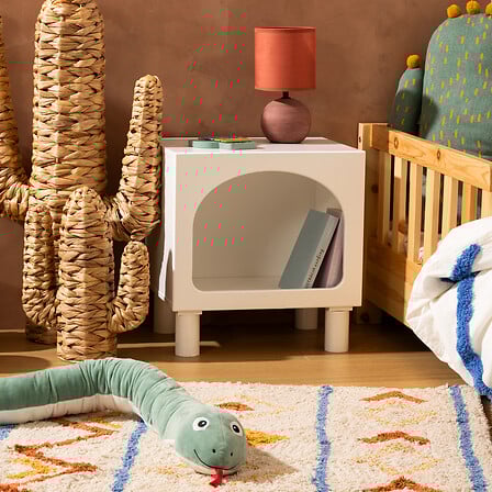 Noptieră pentru copii Atmosphera Tara, MDF, Alb