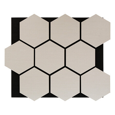 Panou decorativ Atmosphera Hexagon, 56x69 cm, bej, MDF