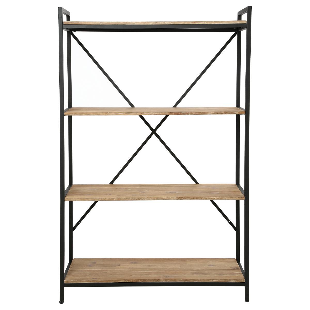 Raft Atmosphera Edena, 4 rânduri, 90x141 cm, salcâm