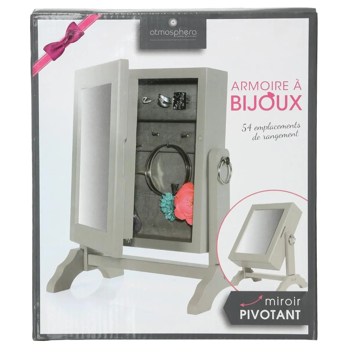 Oglindă cu spațiu de depozitare Atmosphera Kristin, MDF