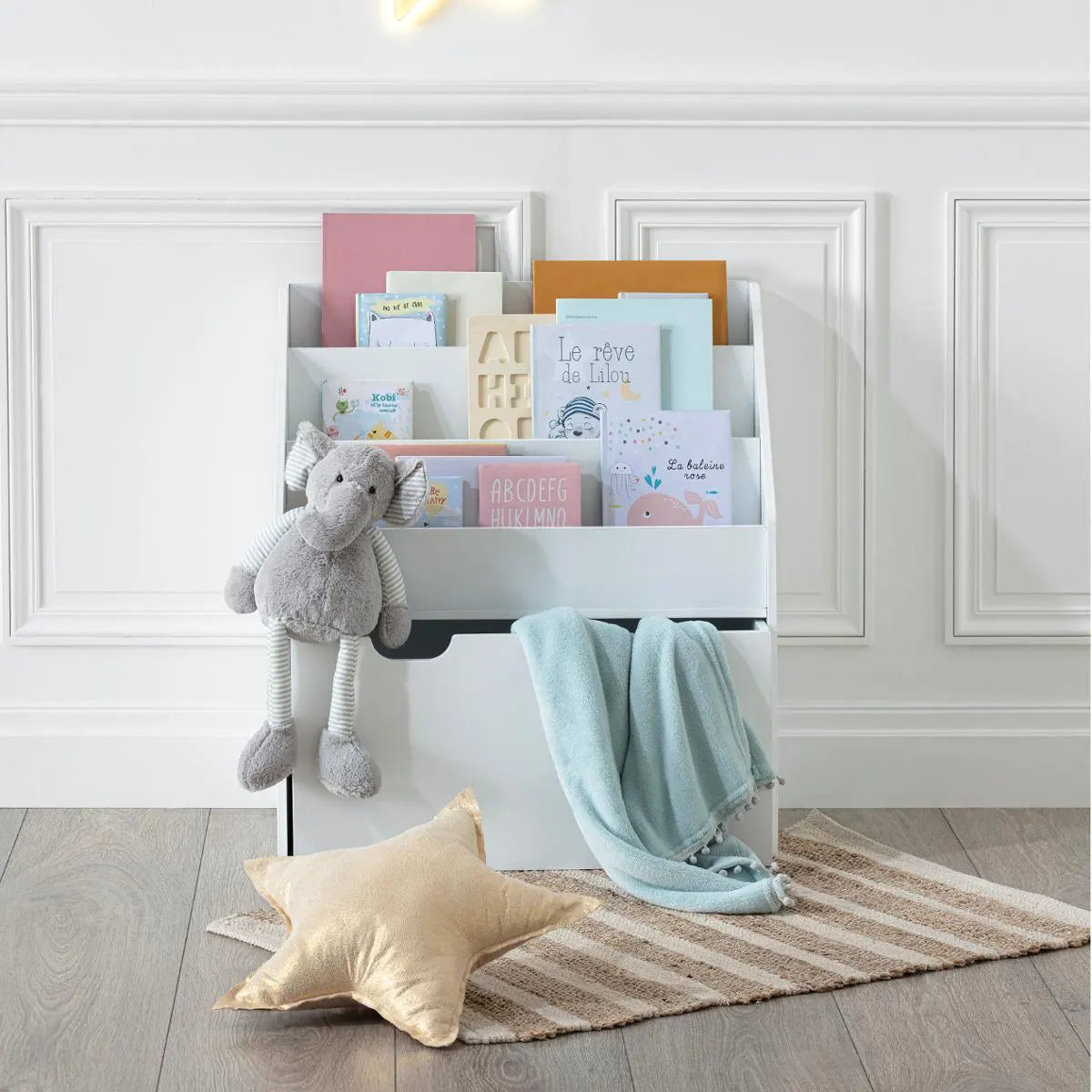 Bazar, MDF, 70 cm, cu atmosferă de bibliotecă pentru copii