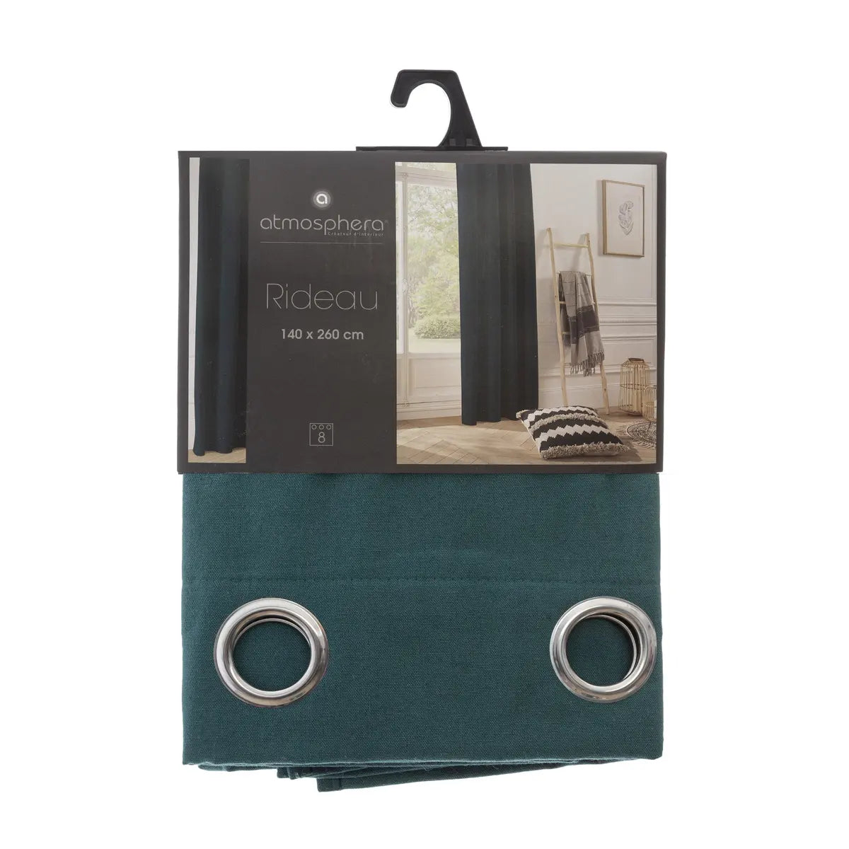 Perdea Atmosphera Panama, 140x260 cm, Turcoaz