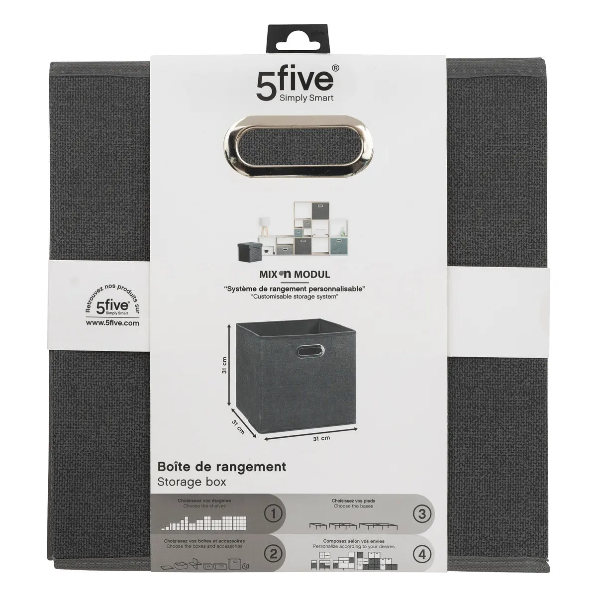 Cutie de depozitare 5five Mix & Modul, Melange, 31x31 cm