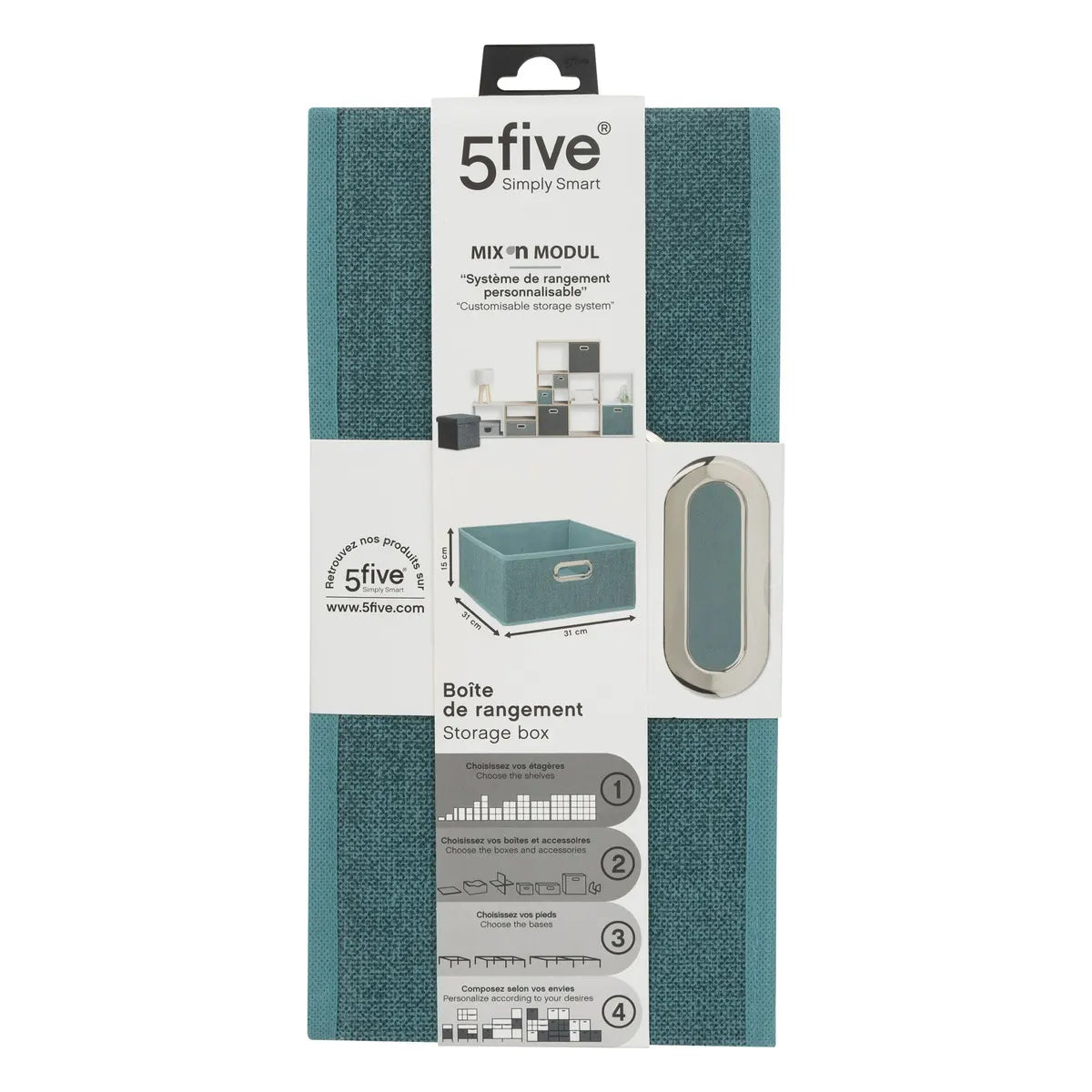 Cutie de depozitare 5five Mix & Modul, Melange, 31x15 cm