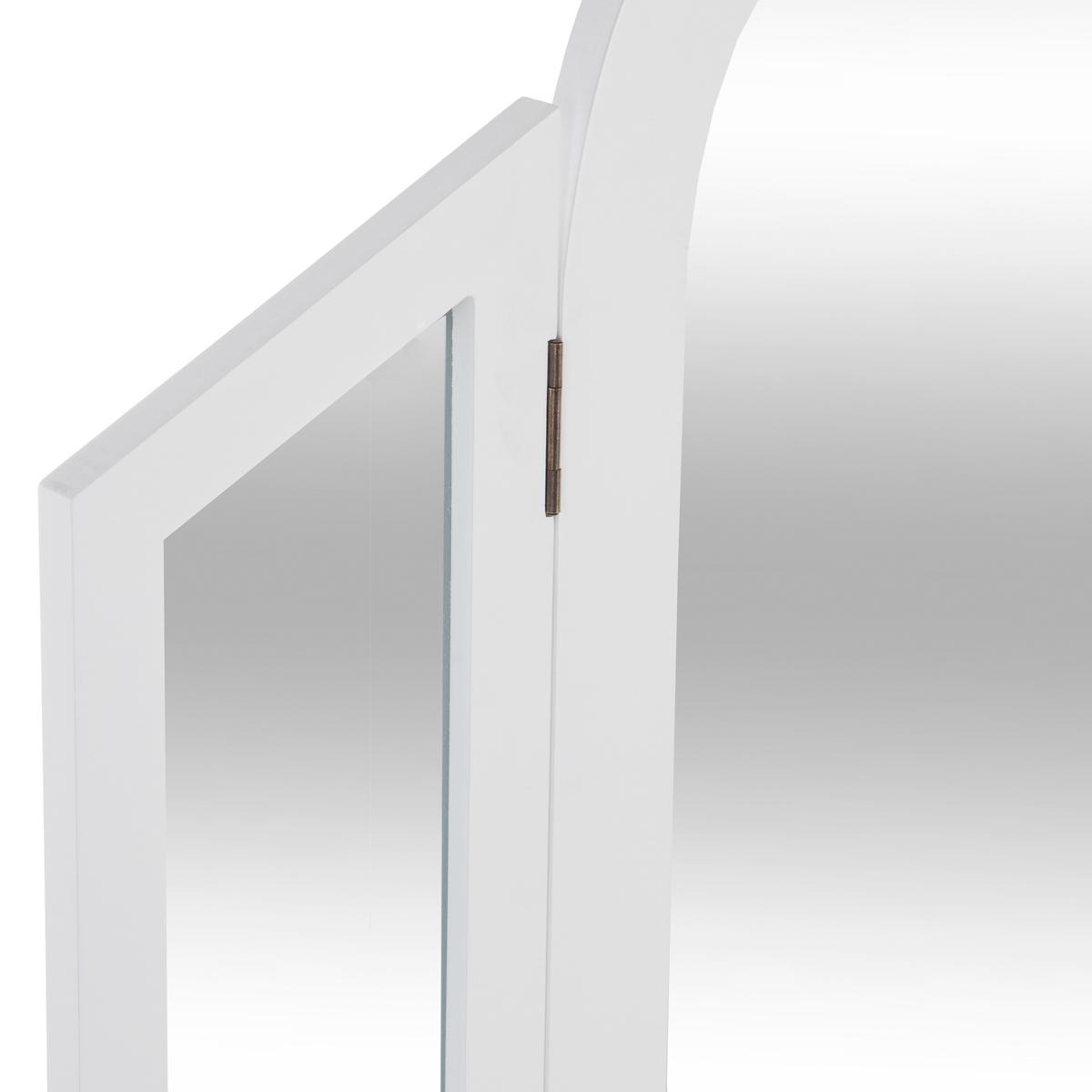 Masă de toaletă cu atmosferă de oglindă Aurell, 65 cm, Alb