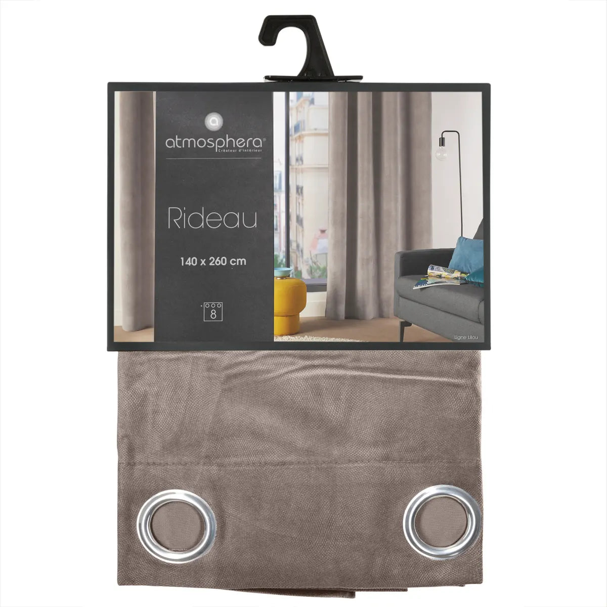 Perdea atmosferă Lilou, 140x260 cm