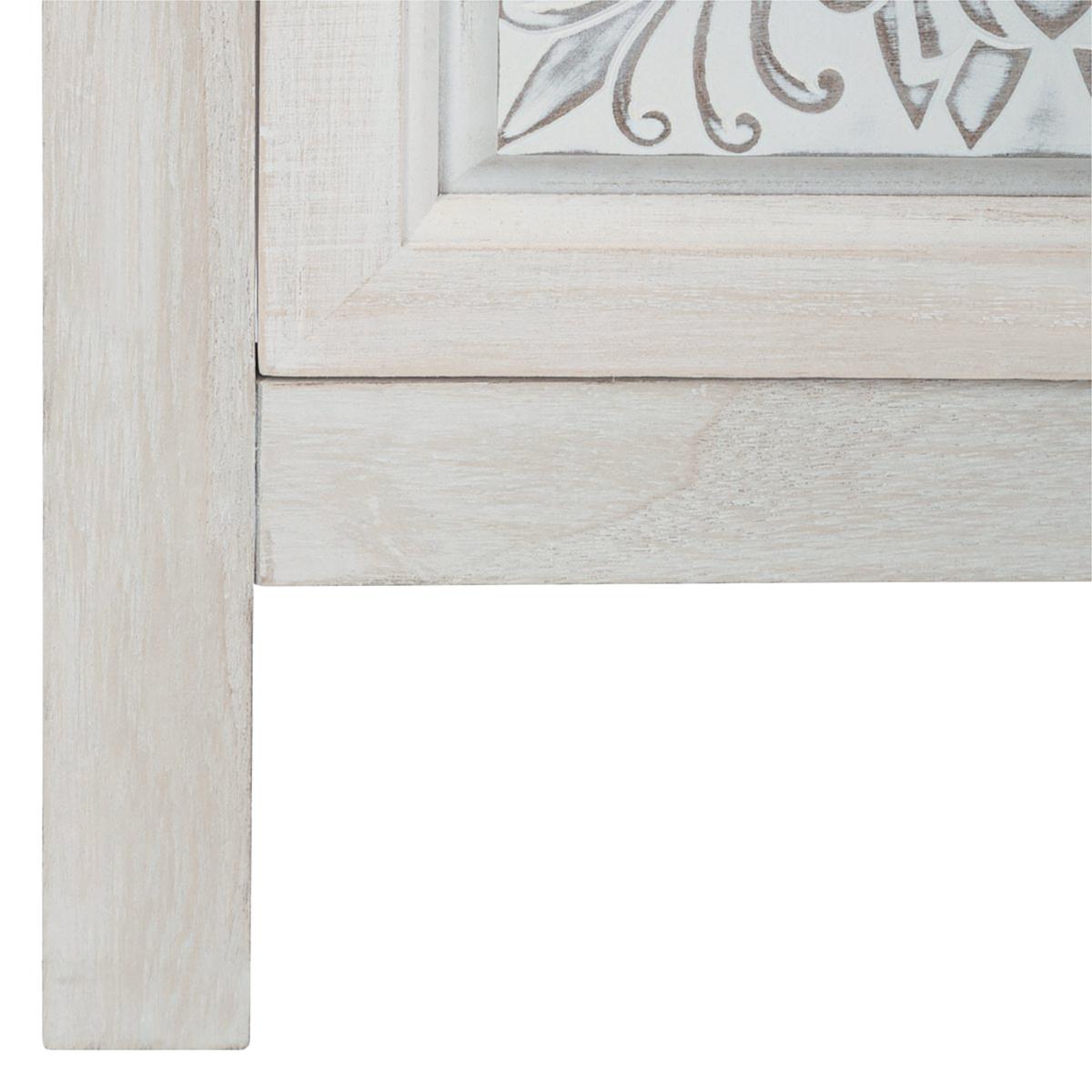 Comodă Atmosphera Hina, 3 sertare, MDF, Alb