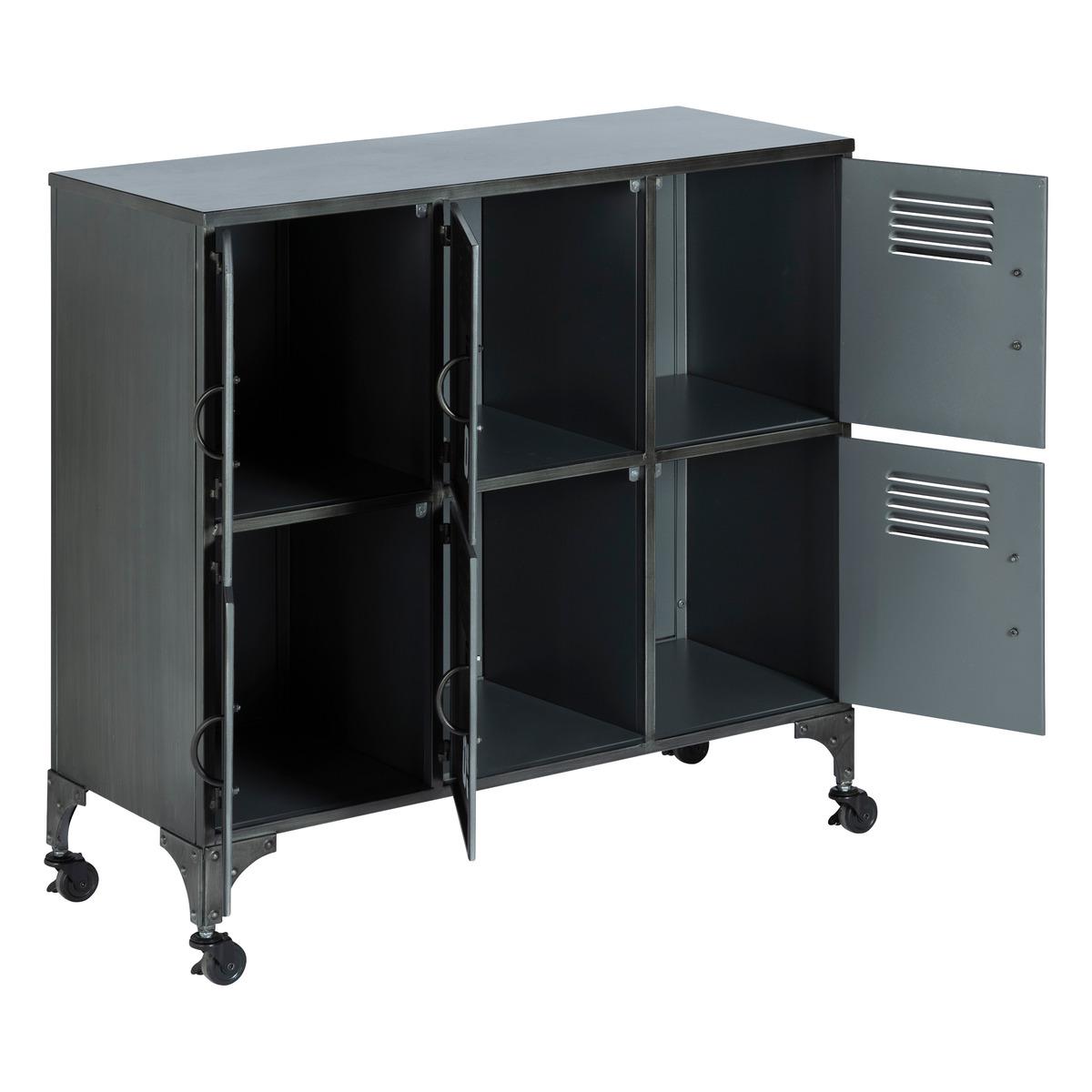 Comodă Atmosphera Sevin, 90x89 cm, Gri închis