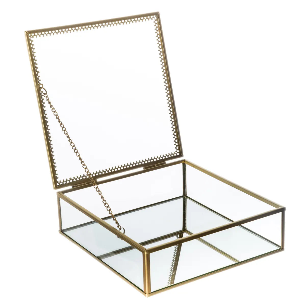 Set de cutii pentru depozitarea bijuteriilor Atmosphera Spirit, 2 buc, sticlă