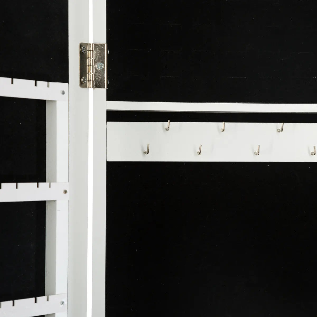 Oglindă cu spațiu de depozitare Atmosphera Bettany, 156 cm, LED, MDF