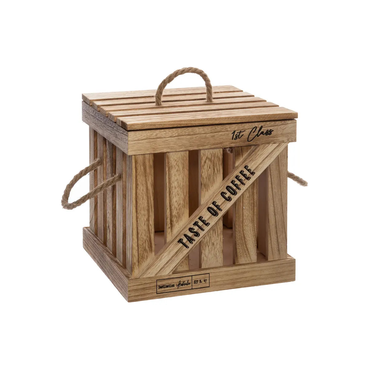 Set de cutii de depozitare Atmosphera Denys, 3 buc, Paulownia