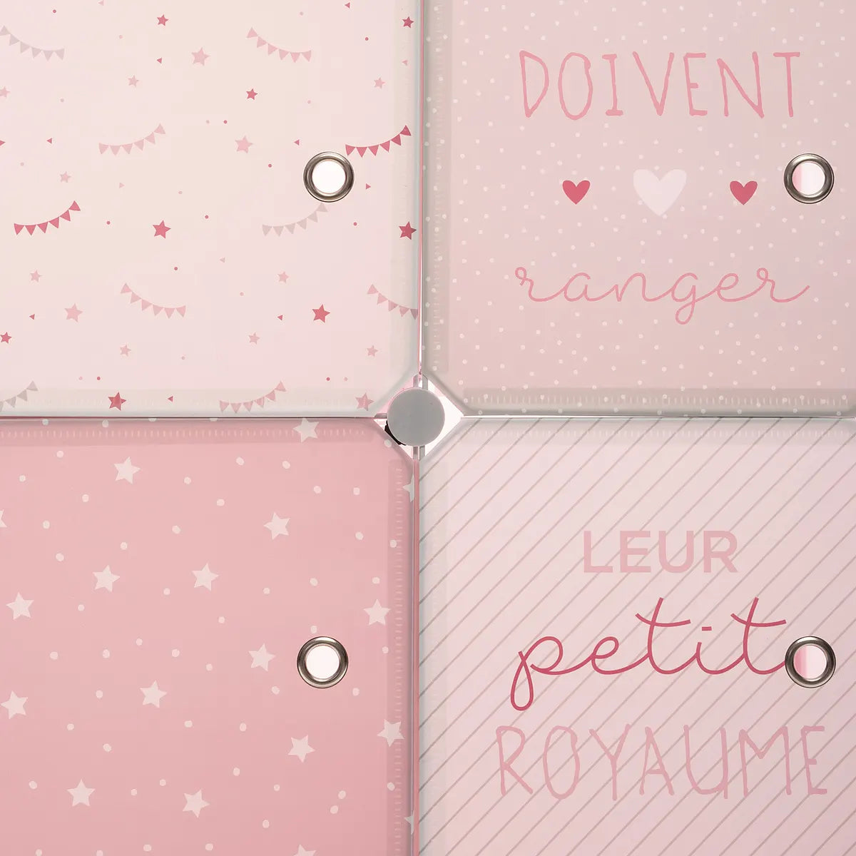 Dulap textil pentru copii Atmosphera, 139 cm, roz