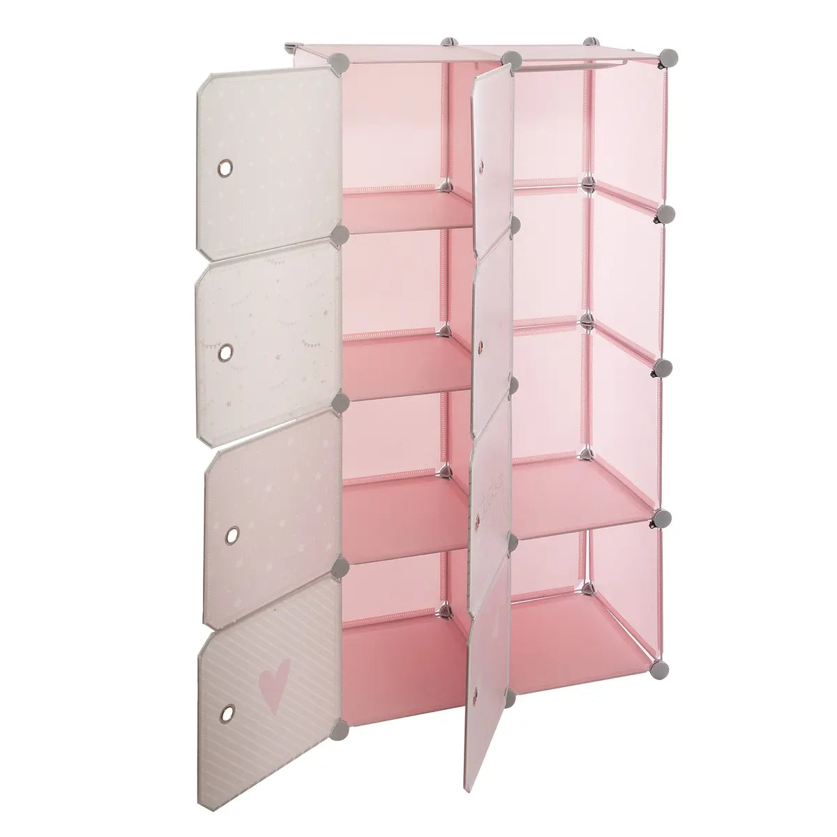 Dulap textil pentru copii Atmosphera, 139 cm, roz