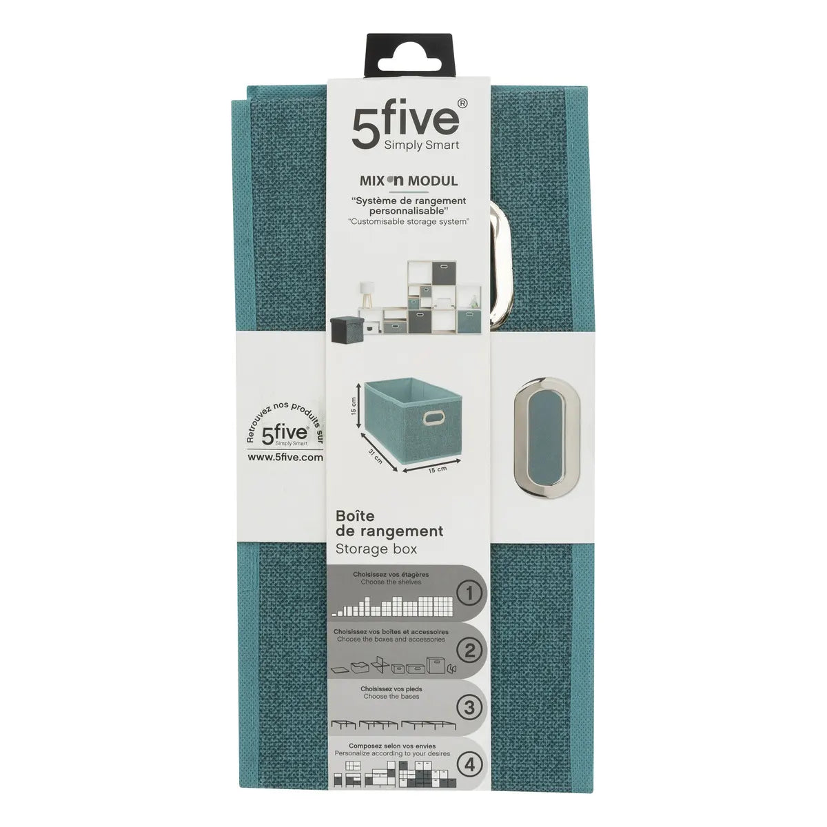 Cutie de depozitare 5five Mix & Modul, Melange, 15x31 cm