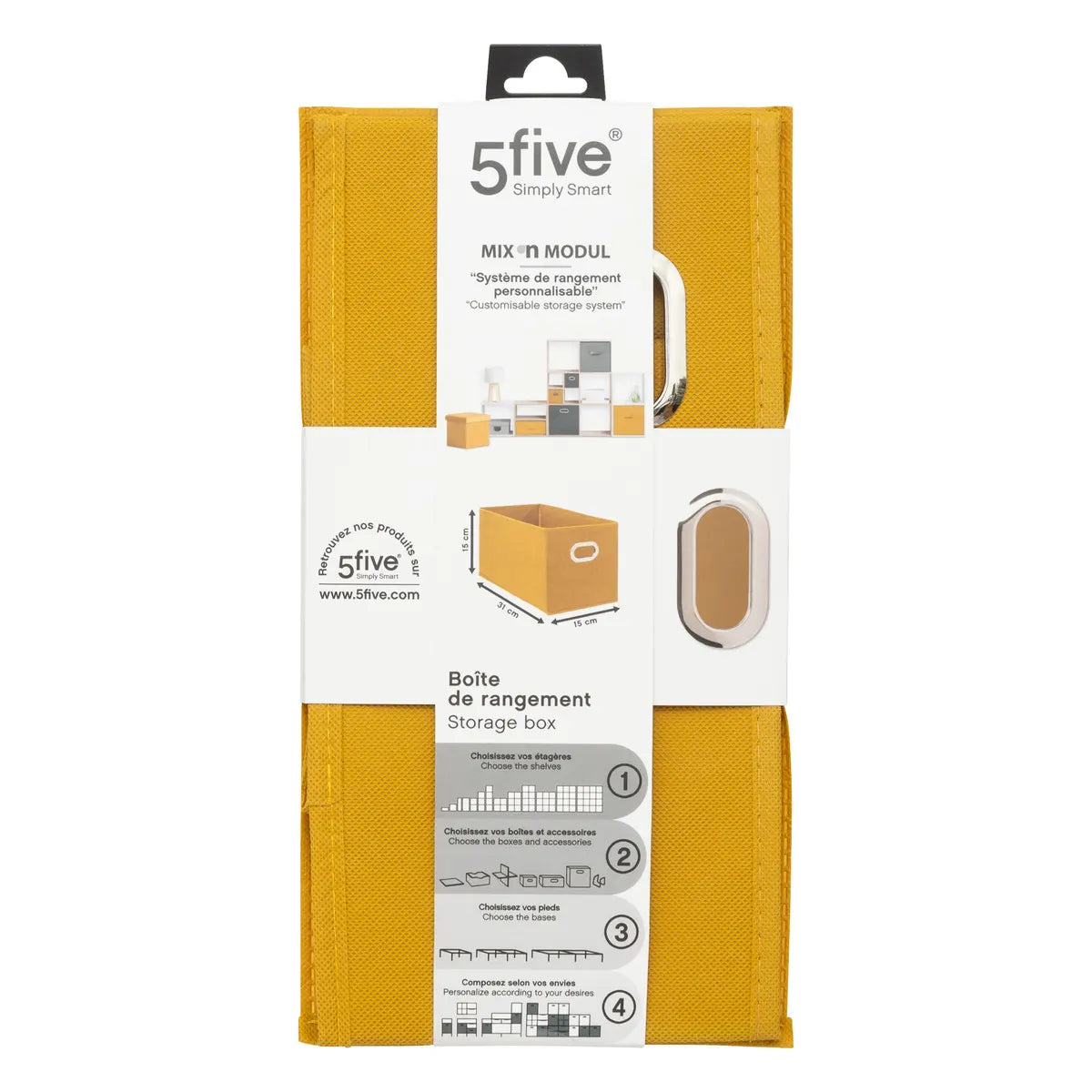 Cutie de depozitare 5five Mix & Modul, Melange, 15x31 cm