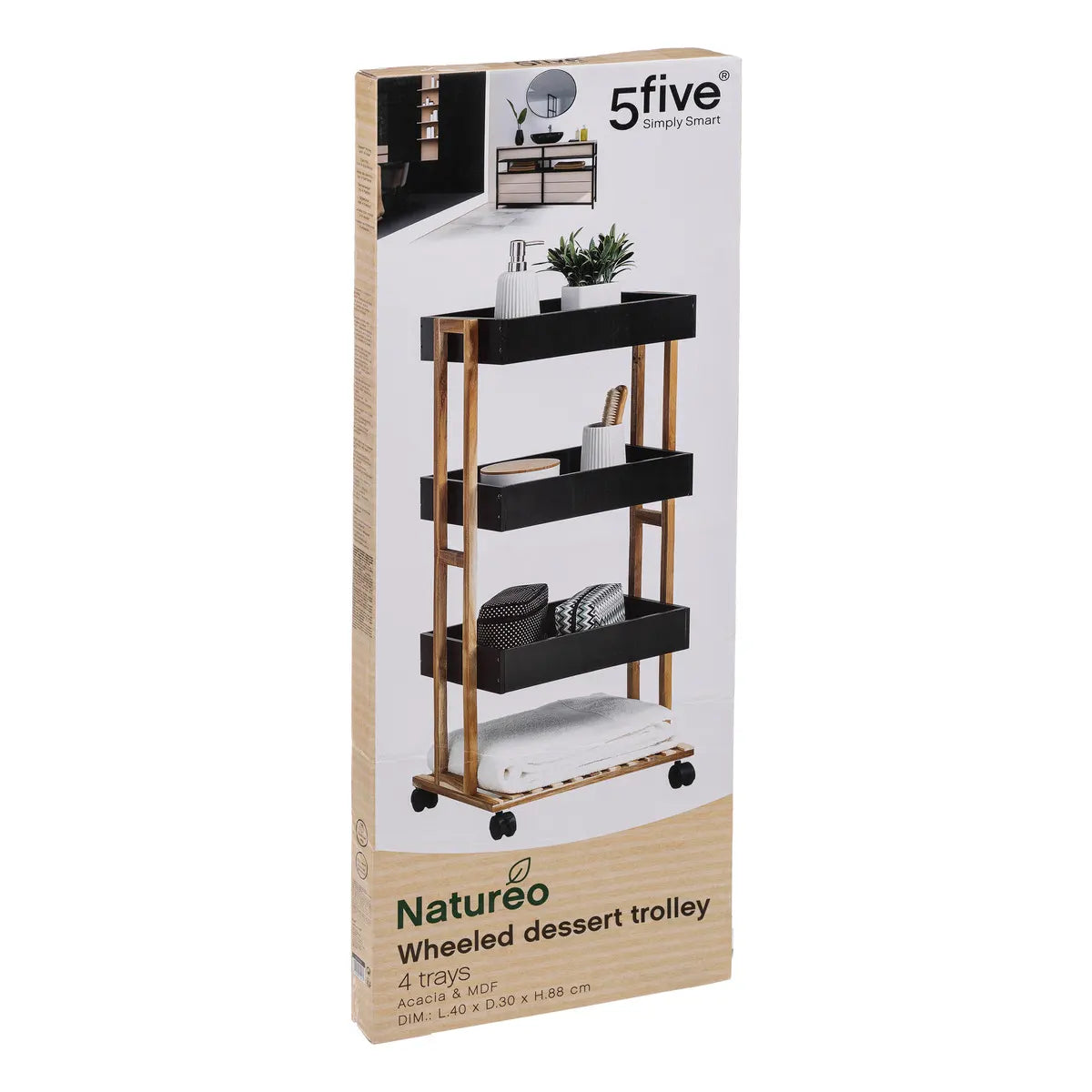 Raft Natureo 5five pe roți, 4 niveluri