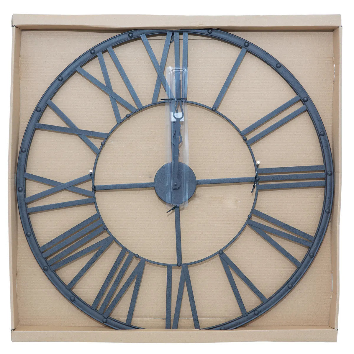 Ceas de perete Atmosphere Andras, Vintage, Ø36 cm, Metal negru