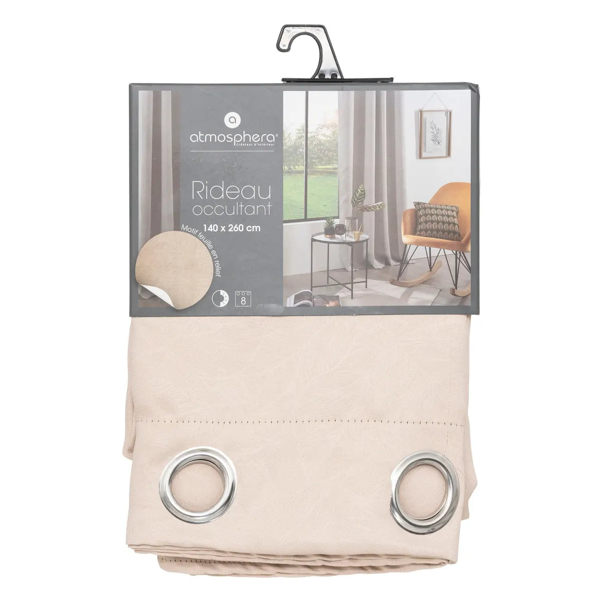 Perdea opacă Atmosphere Leaf, 140x260 cm