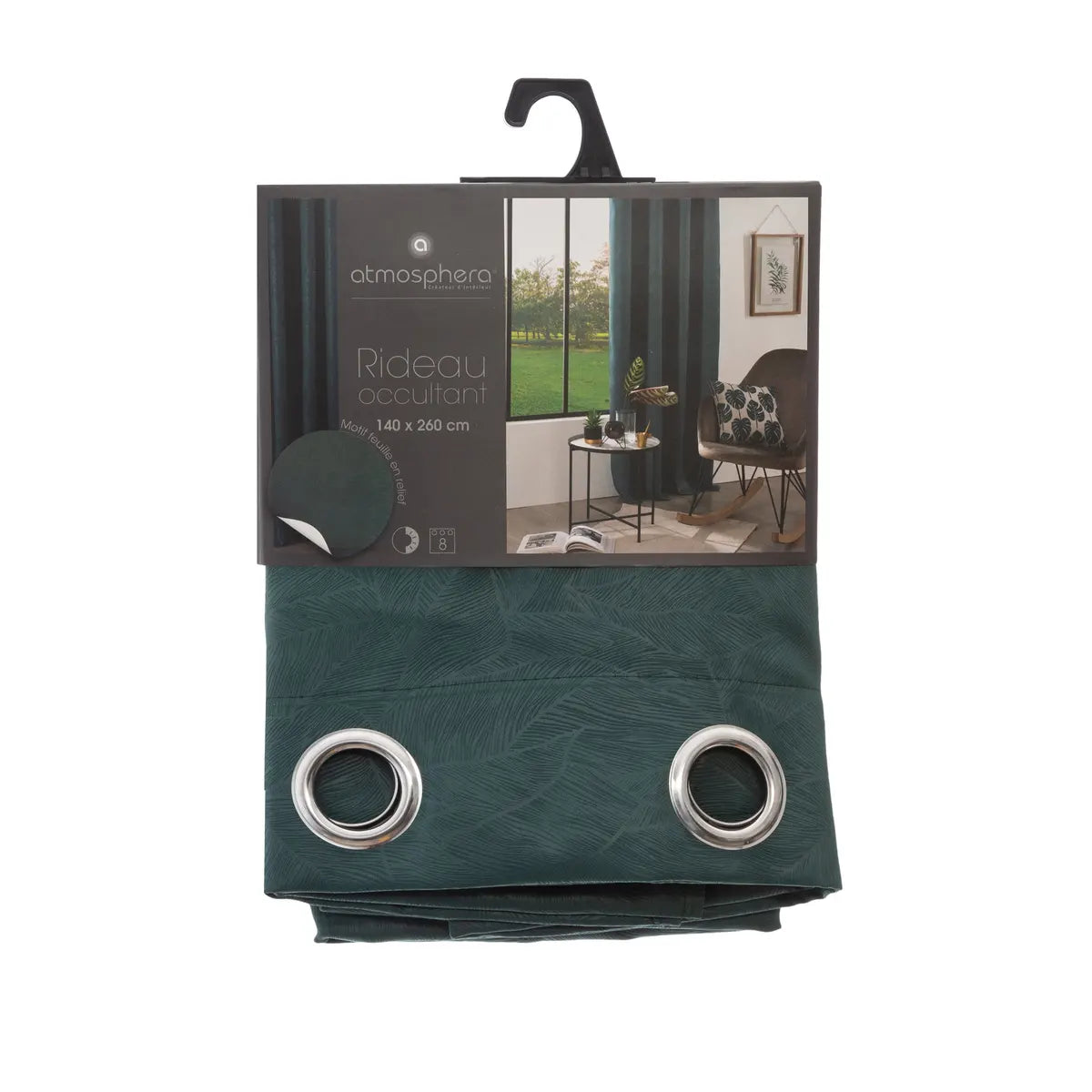 Perdea opacă Atmosphere Leaf, 140x260 cm