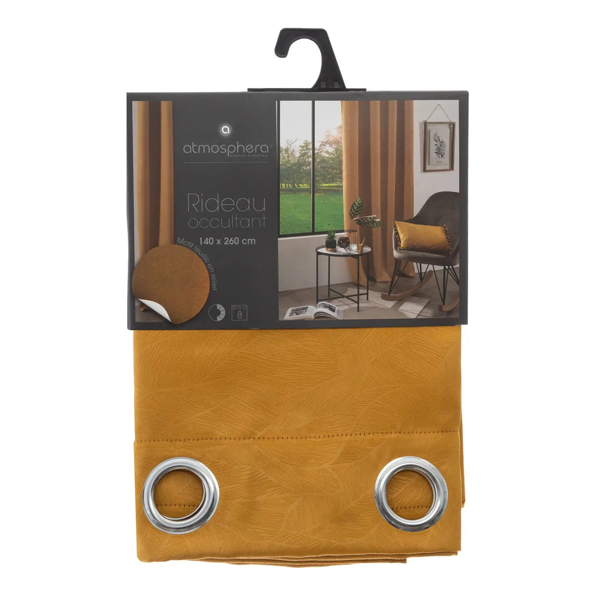 Perdea opacă Atmosphere Leaf, 140x260 cm