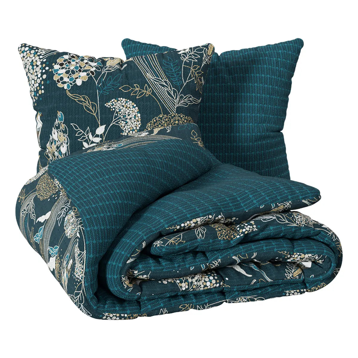 Lenjerie de pat Atmosphera Peacock, bumbac, 240x220 cm
