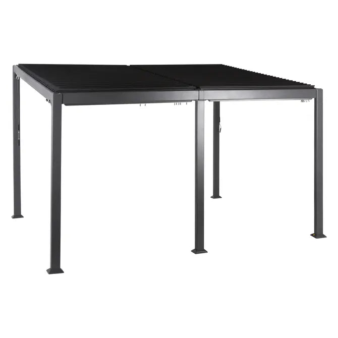 Пергола Hesperide Avila, Алуминий, Графит, 4x3 m