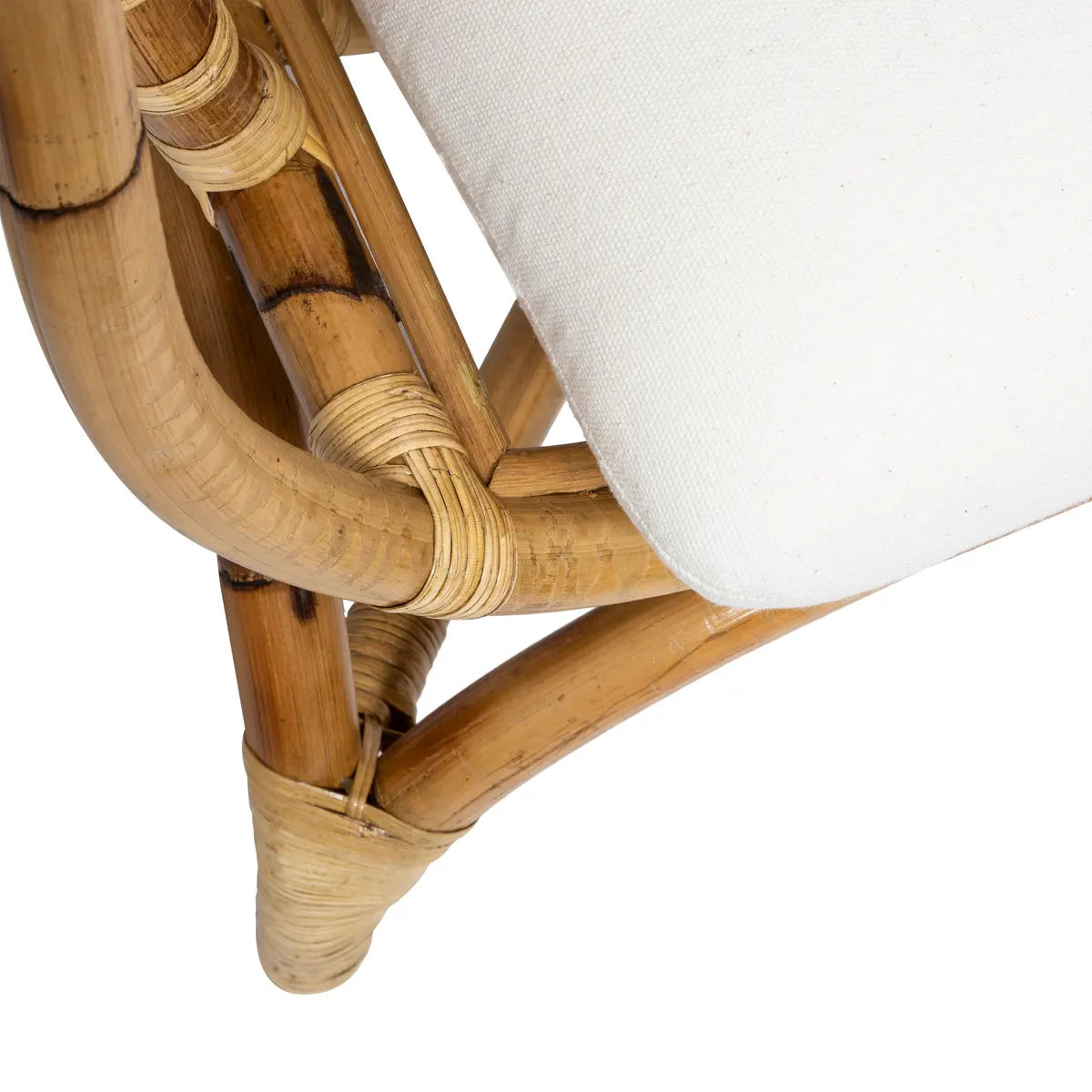 Fotoliu Atmosphera Farah, Ratan, Alb